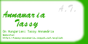 annamaria tassy business card